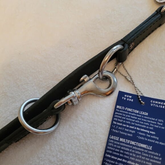 Multi Function Dog Leash 100% Leather (NEW with tags) - Picture 7 of 11